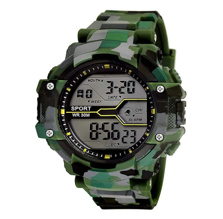 Army Watch Digital Green Watch for Mans and Boys (B0B9T51BM9) Amazon Price History, Amazon Price Tracker