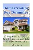 Homesteading For Dummies: 20 Beginner's Tips To Start Your Completely Self-Sufficient Life: (How to Build a Backyard Farm, Mini Farming Self-Sufficiency On 1/ 4 acre)