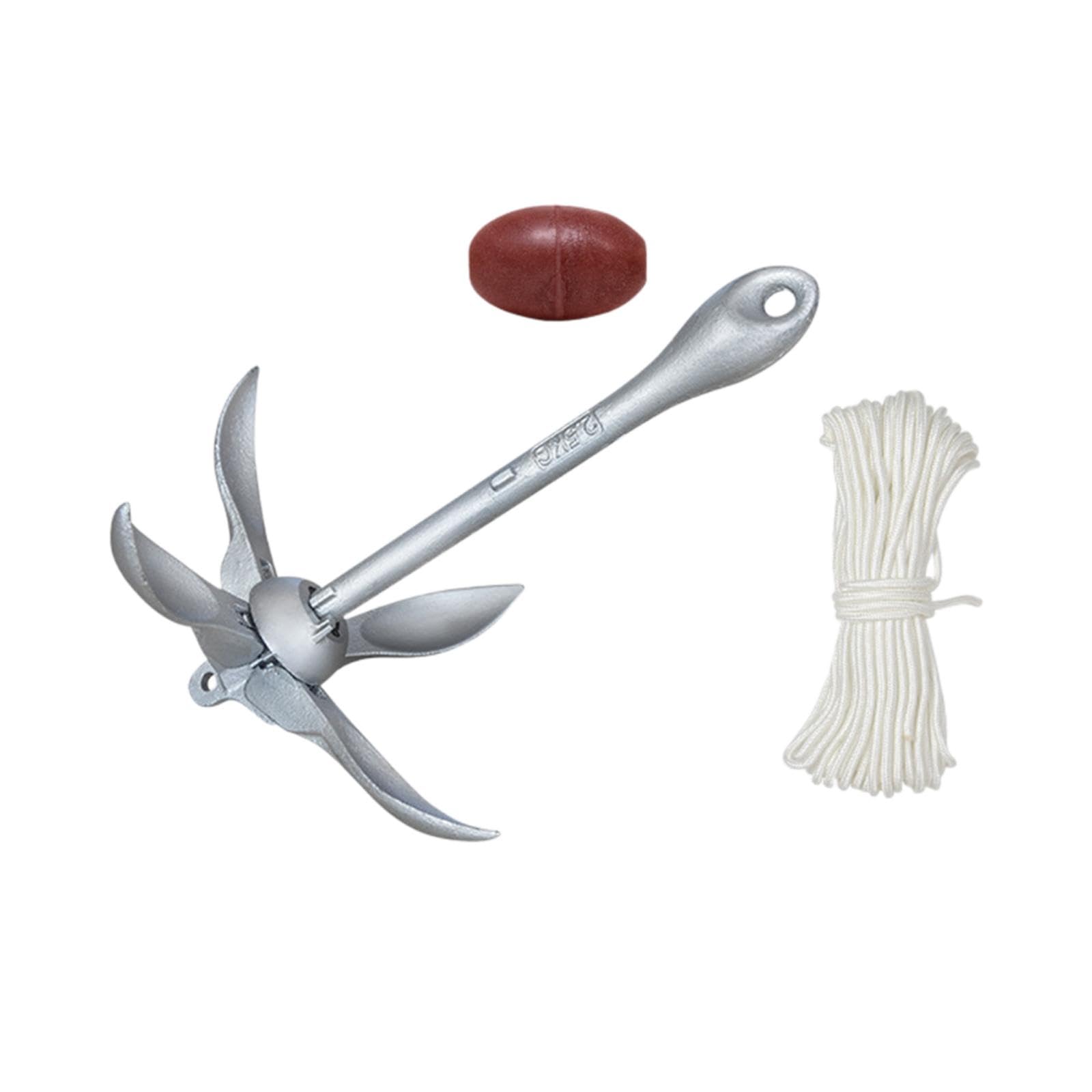 Ancora Pieghevole, Gancio for Ancora for, Palla salvagente Pieghevole, Artiglio Pieghevole for Barca a Vela, Canoa, zattera,(2.5KG)