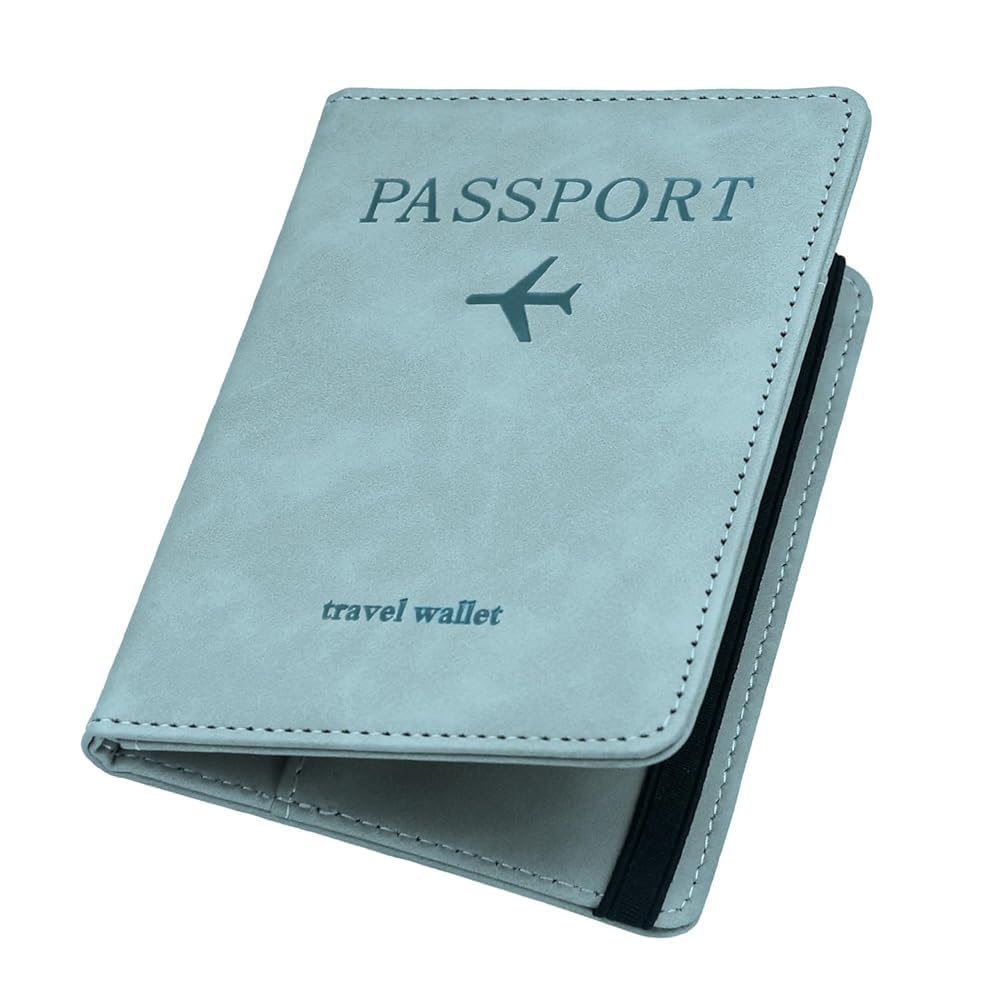 arkriza Passport Holder Cover - Leather Passport Cover - Travel Wallet Organiser -PU Passport Holder Passport Cover RFID Wallet Card Holder Travel Passport Bag Card Organizer for Travel Multicolor-picture-25