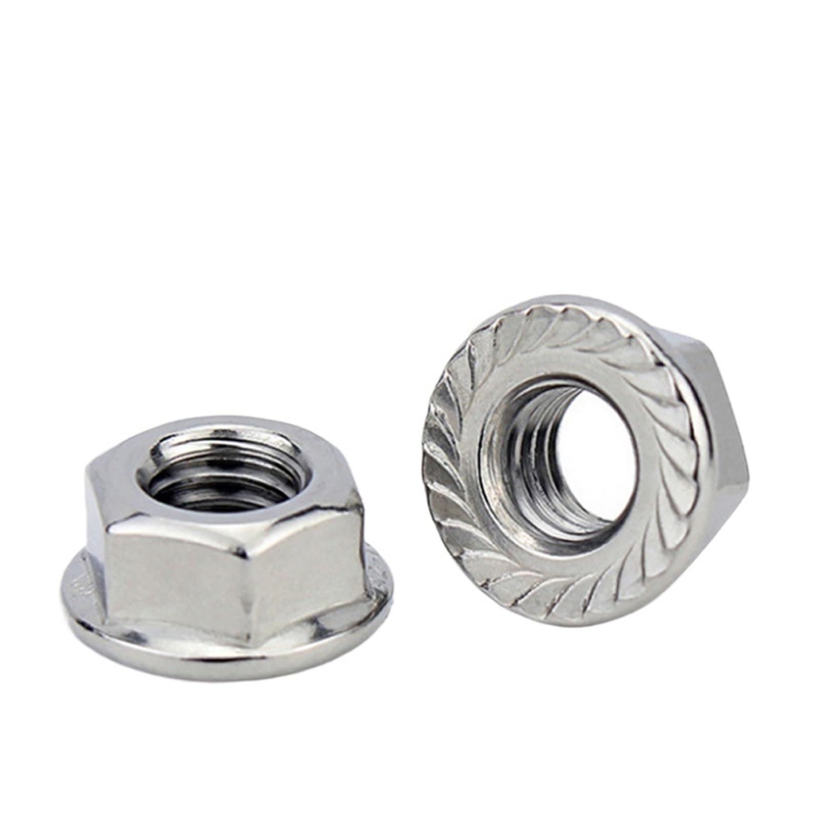M12 X 1.25mm 304 Stainless Steel Serrated Flange Hex Lock Nuts,Non - View #10