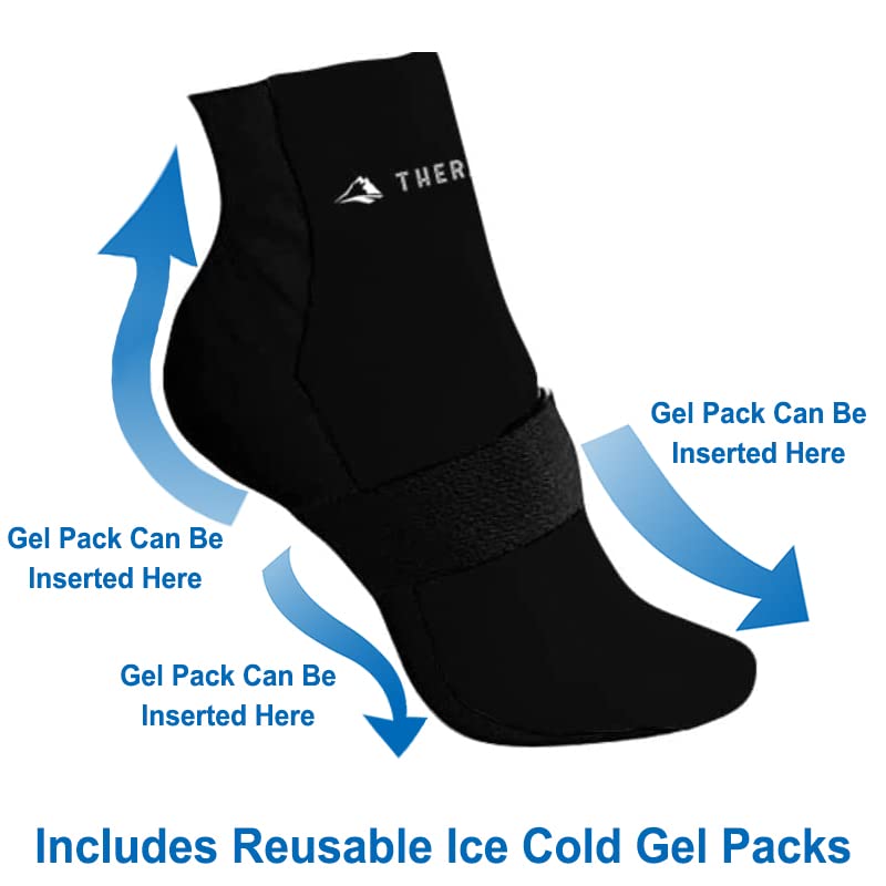 Buy Cold Therapy Neuropathy Ice Socks w/ 4 Gel Packs Cooling Feet Ache