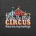 Mom Life T Shirt Women This is My Circus Shirt These are My Monkeys Tees Mother's Day Present Short Sleeve Top Grey