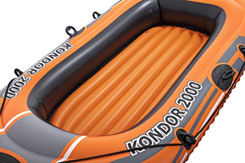 Bestway Schlauchboot-Set, Kondor 2000, 188 x 98 x 30 cm, für 1 Erwachsenen + 1 Kind