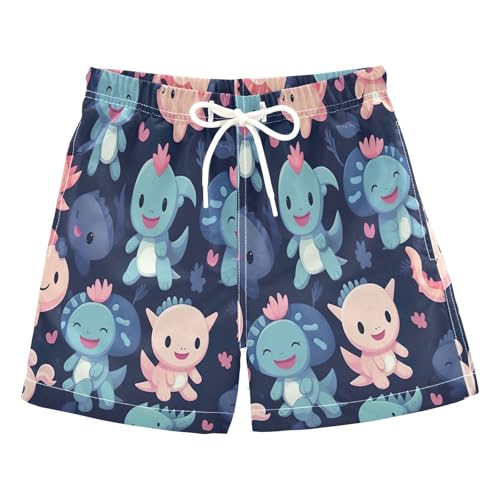Swimming Clothes for Boys, Toddler Swim Trunks 2t, Cute Animal Axolotl - Main Image