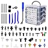 1365Pcs Car Push Retainer Clips Body Clips Plastic Fasteners Kit Fender Rivet Clips 44 Most Popular Sizes Nylon Auto Push Pin Rivets Set for Toyota GM Ford Honda Acura Chrysler,Blue