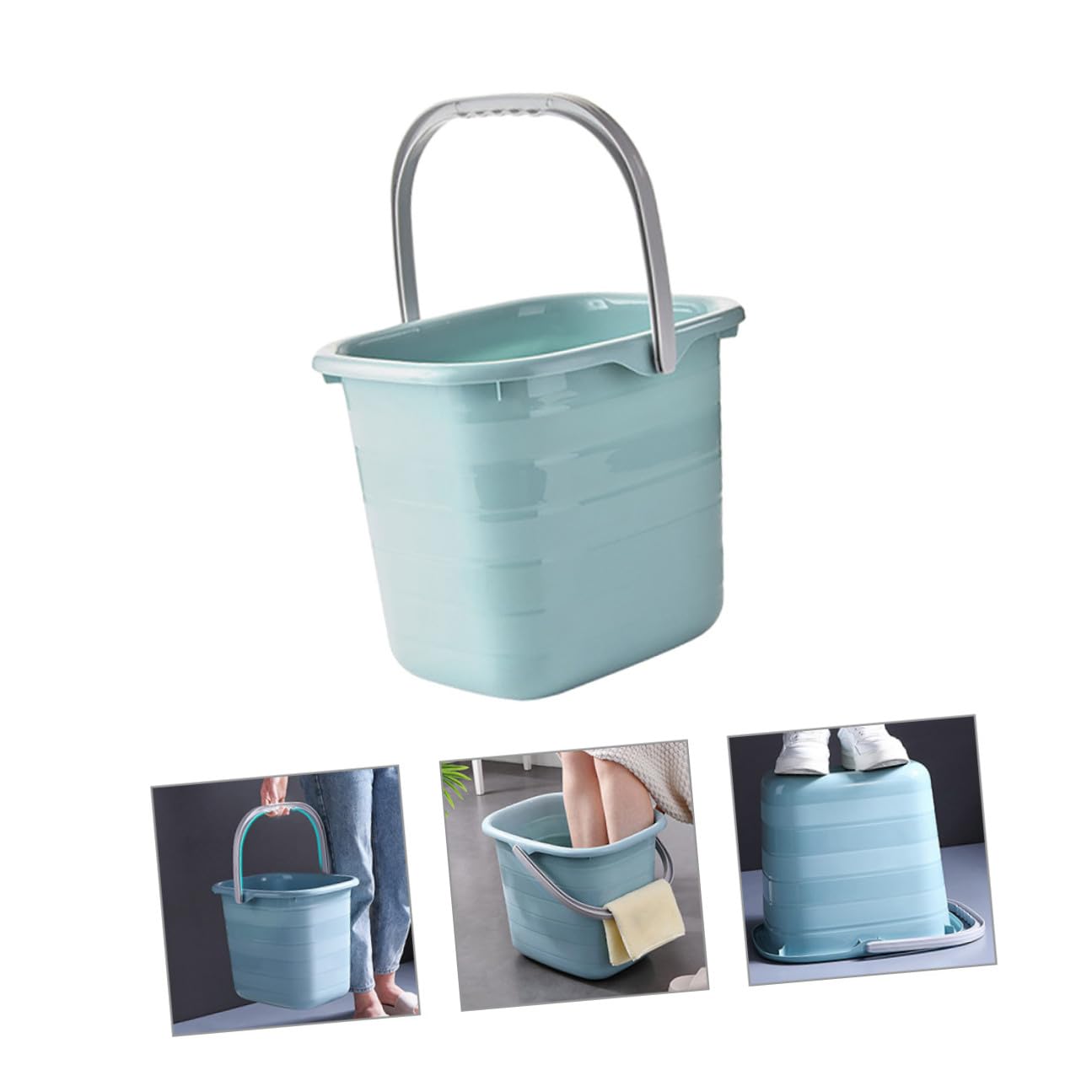 Ipetboom Secchio Multifunzionale in Plastica Manico Antiscivolo la Casa e Giardinaggio, Capacità Resistente per Famiglie e Piante da Giardino