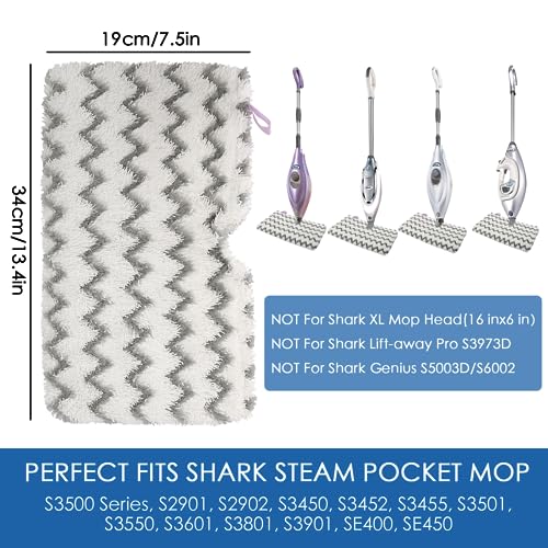 Compare MXZONE Scrub Steam Mop Pad Replacement Fit Shark Steam Pocket