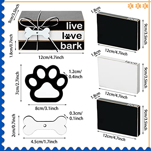 Image of Pinkunn 4 Pcs Dog Wooden Table Decorations Dog Lover Gift Decorative Trays