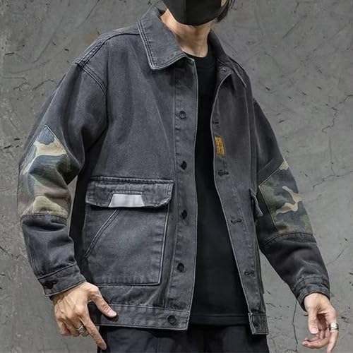 Chaqueta vaquera slim fit para hombre estilo vintage miniatura 4