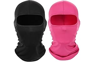 2 Pieces Thin Balaclava Ski Mask Head Mask Full Face Mask Windproof...