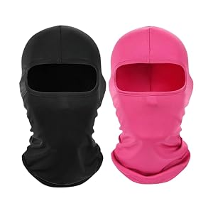 2 Pieces Thin Balaclava Ski Mask Head Mask Full Face Mask Windproof Sun UV Protection Hood for Women