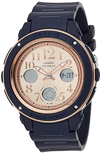Casio Women's Quartz Watch, Analog-Digital Display and Resin Strap - BGA-150PG-2B1DR