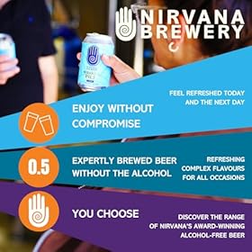 Nirvana - Pilsner Lager 0.5% ABV - Alcohol Free Craft Beer with Crisp Saaz and Magnum Hops - Low Calorie Beer, Vegan Alcohol, Craft Beer Gift Set - 12 x 330ml – Nirvana Brewery