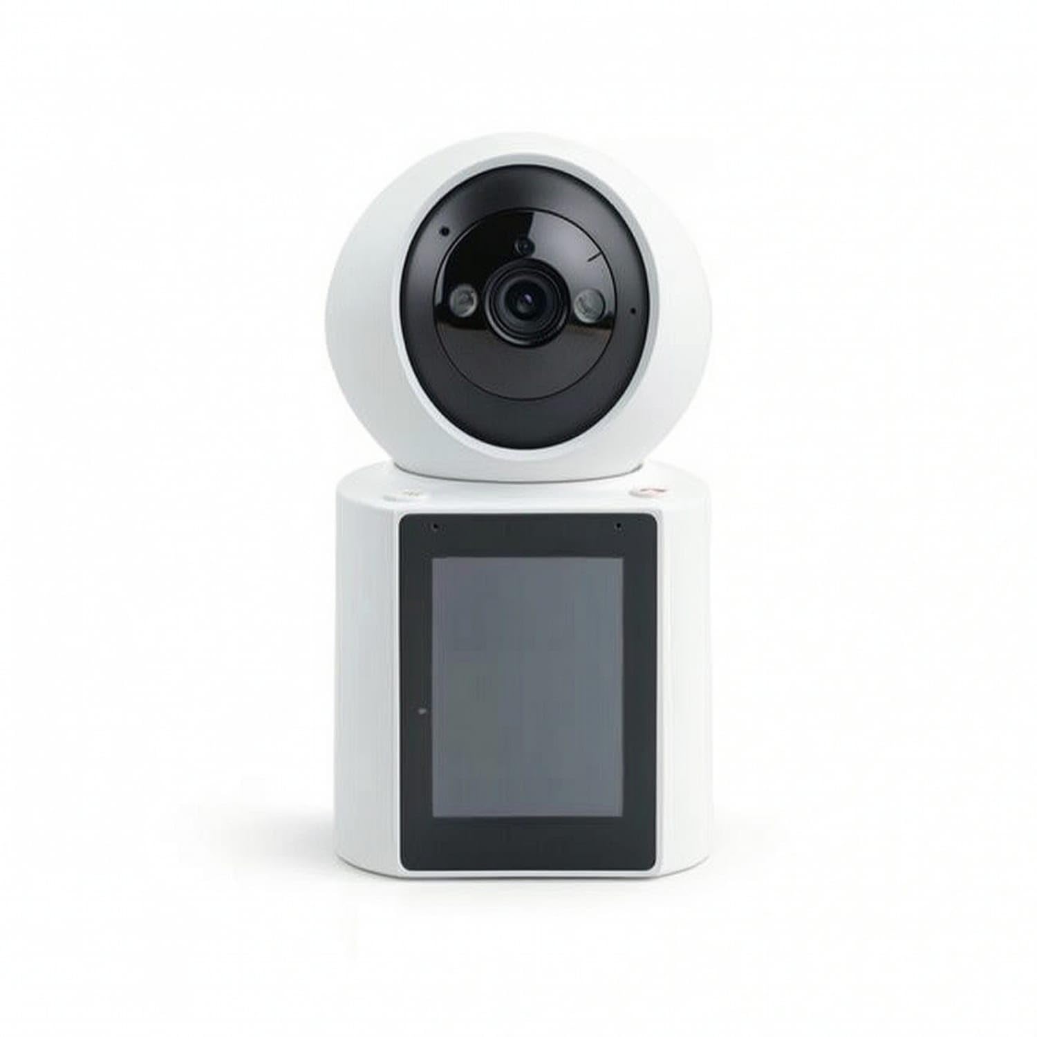 Desktop Visual Visual Communication System with Monitor Single-Button Visual Visual Communication System Camera Two-Way Door Phone for Families, Parents, Elderly, Home, WiFi Version-image-35