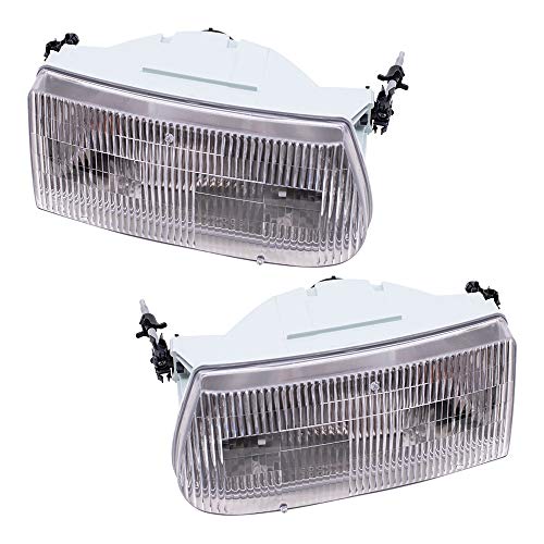 95 96 97 98 99 00 01 Ford Explorer Headlight Headlamp Composite Halogen Front Head Light Lamp Set Pair Left Driver And Right Passenger Side