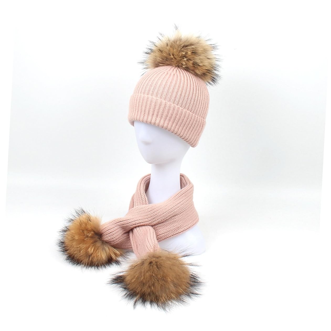 FRCOLOR 2pezzi Cappello e Sciarpa Per Ragazzo Set Cappello e Sciarpa Cappello e Per Bambine e Ragazzo Invernali Caldi