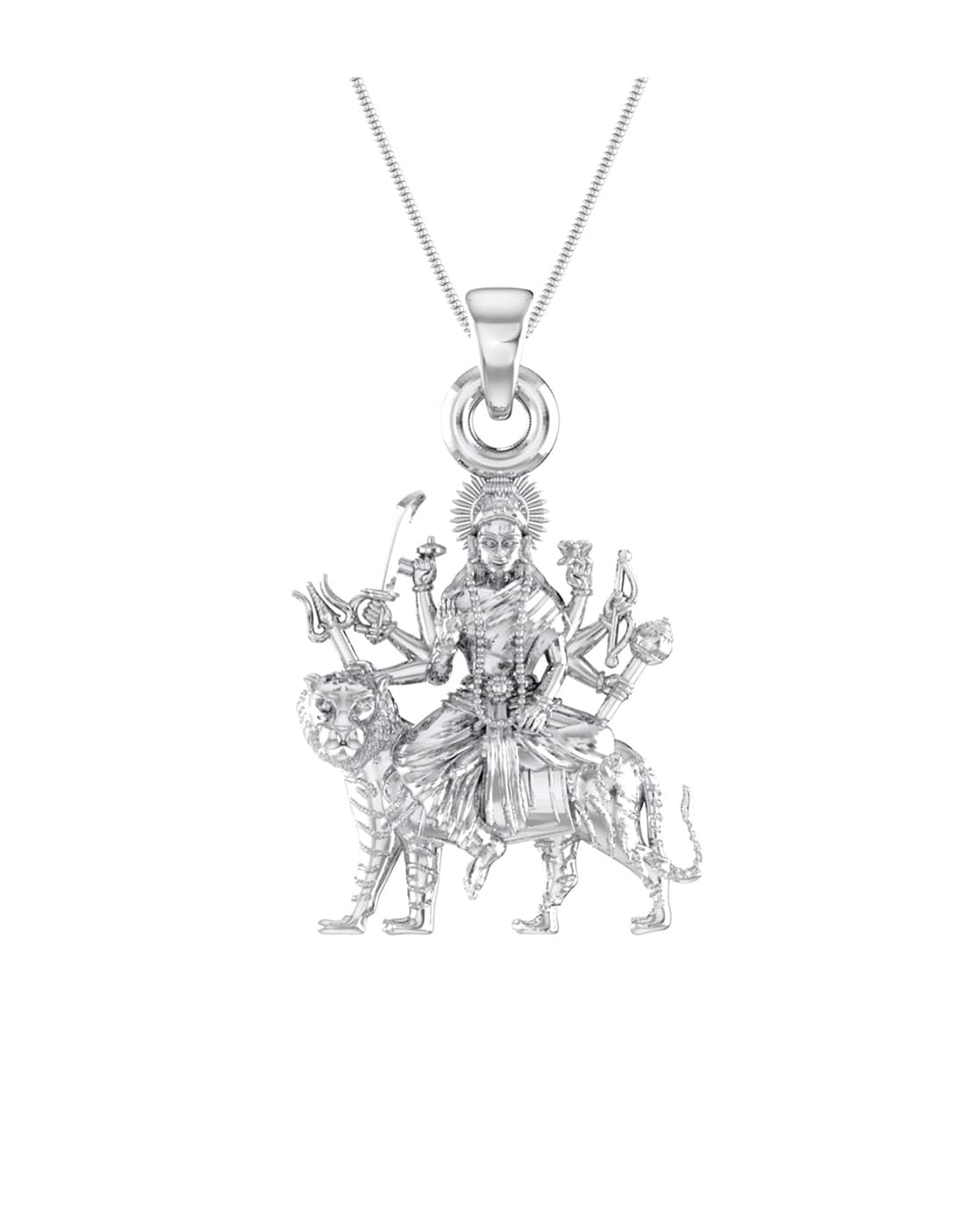 Pendentif Durga Maa argent 925 Mtrolls un symbole de force et de sérénité unique - 5