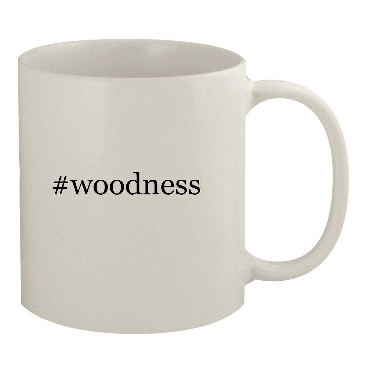 Molandra Products #woodness - Ceramic 11oz White Mug, White
