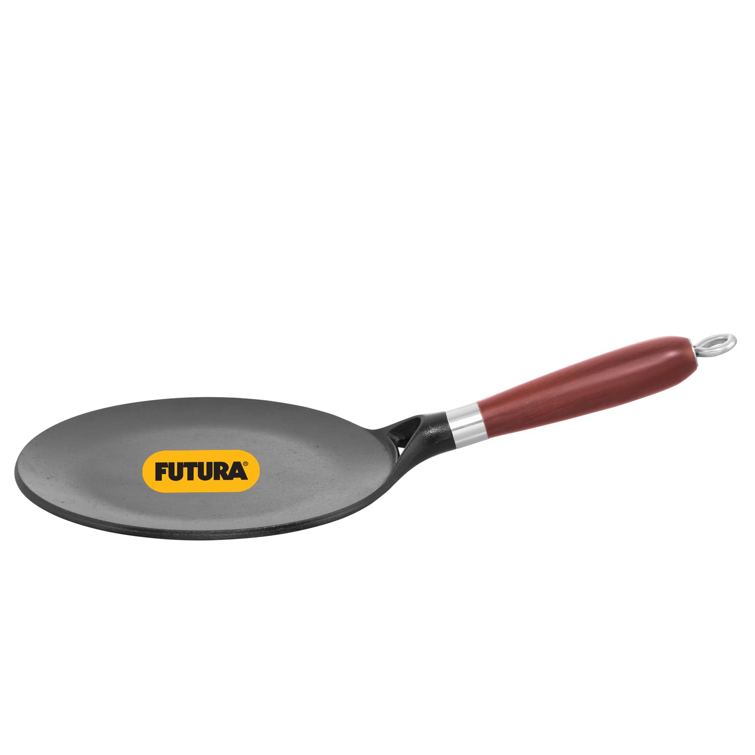 Hawkins Futura 22 cm Cast Iron Tava, Cast Iron Tawa for Roti, Cast Iron Cookware for Kitchen, Black (CIT22)-image-44