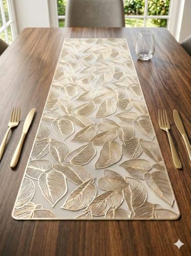 Image of Dakshya Industries Rectangle Shape PVC Dining Table Mats Set of 7 | Non Slip Washable Table Decor