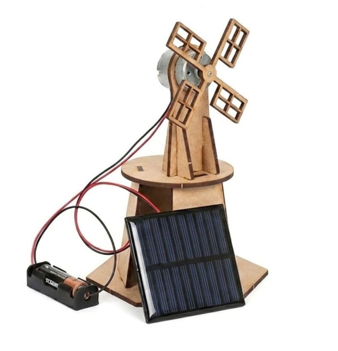 ERH India DIY Windmill Solar Panel Working Model for School Students and Kids Science Exhibition STEM Educational Physics Learning Experiment Kit Renewable Energy Activity-picture-30
