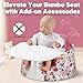 Seat Tray Accessory Compatible with Bumbo Floor Seat, Tray Surface for Feeding and Play, Easy to Clean and Install, for Baby Boys and Girls 3 to 12 Months, Only Tray, White