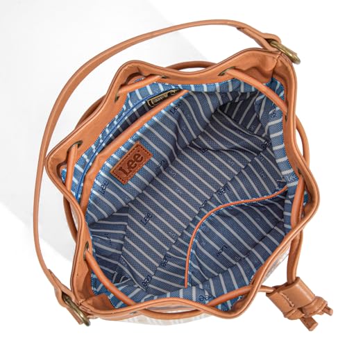 Image of Montana West X Lee Bucket Bag for Women Drawstring Hobo Crossbody Bag with Detachable Straps