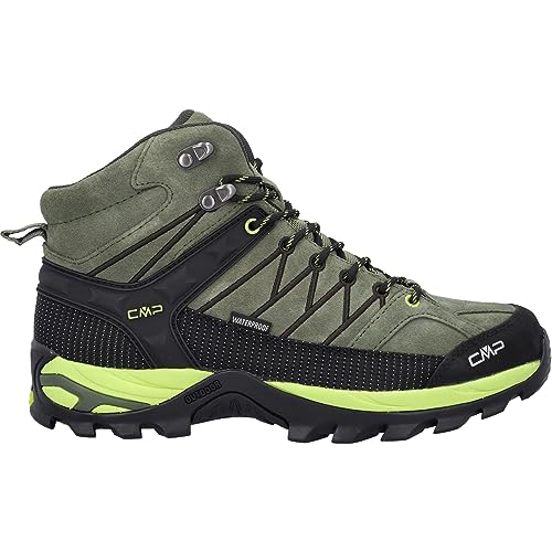 CMP Herren Rigel Mid Trekking Shoes Wp, Khaki-Säure, 42, EU CMP Herren Rigel Mid Trekking Shoes Wp, Khaki-Säure, 42, EU
