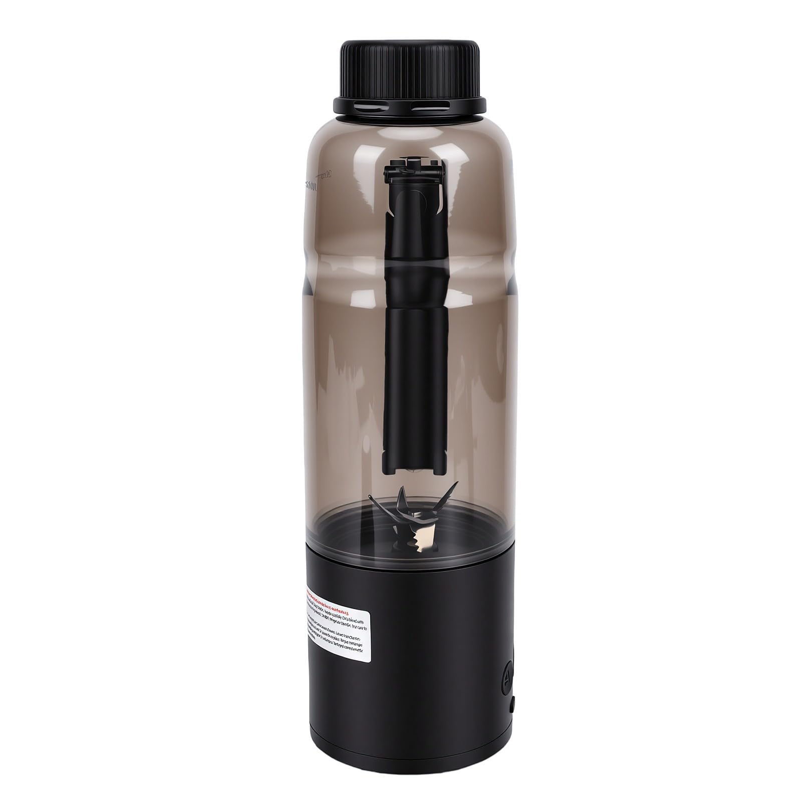 ASHATA Mini Batidora de Vaso 600ml con Tapa Versátil (BLACK)