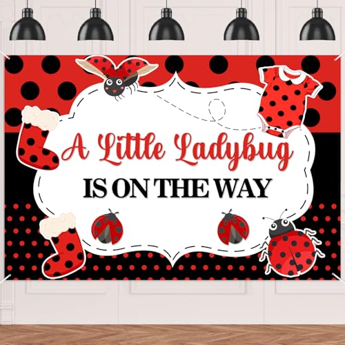 A Little Ladybug Is On The Way �Ă�Ƃ��� �e�[�} ���j�� �a���o�i�[ �Ԃƍ� ���ʖ͗l ���� �p�[�e�B�[ �f�R���[�V���� �t�H�g �X�^�W�I ������ �p�i