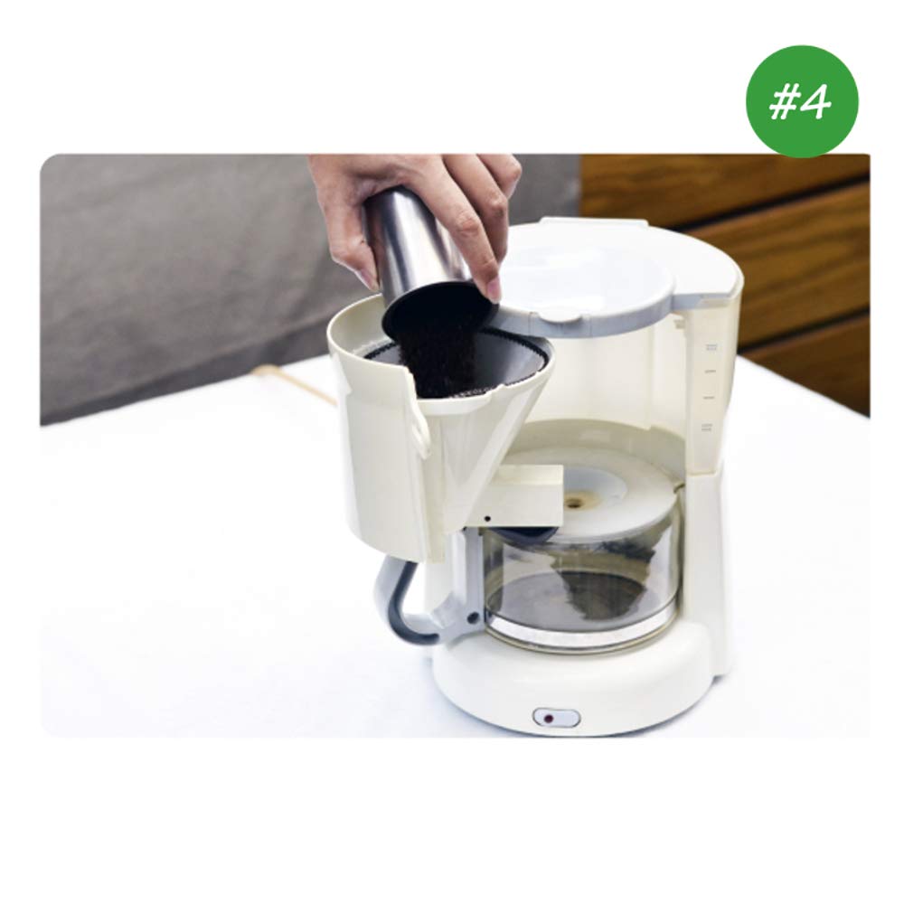 Filtro Caffè Riutilizzabile In Acciaio Inossidabile - Per Macchina, Over E Filtro A Mano (Taglia #4) - Foto 8