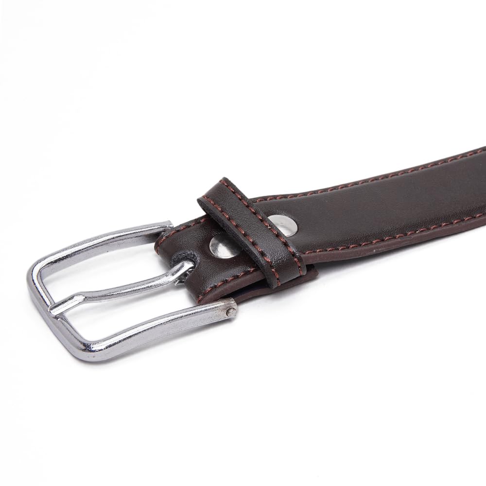 CHILDWAY Unisex Kid's Belt | Formal Belt for Boys and Girls | For Pant Jeans Trouser | Belt for Children (Brown) 2