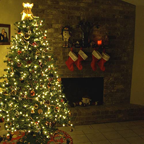 Eew 98.5Ft 300 Led Christmas Lights, Led String Lights Indoor Outdoor Waterproof With 8 Modes And 6H Timer, Green Wire Decorative Twinkle Lights For Xmas Tree Holiday Home Decorations, Warm White #TOP3