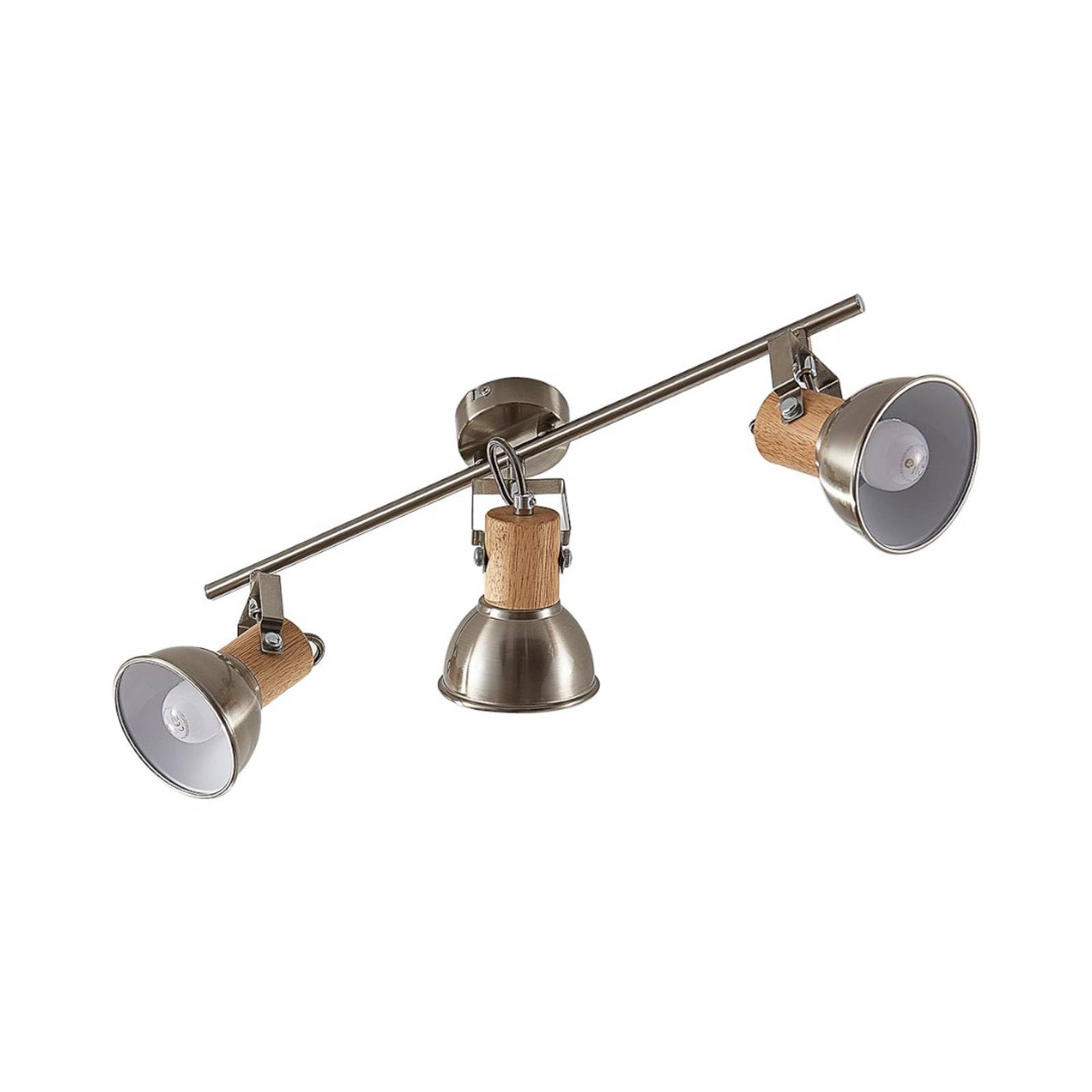 Lindby Ceiling Light Dennis dimmable (Modern) in Silver Made of Metal for e.g. Kitchen (3 Light Sources, E14) from floodlight Spotlight