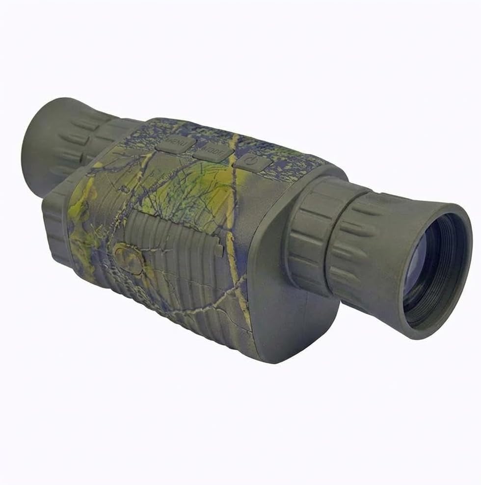 HD Digital Night Vision Infrared Telescope (Boxed) - 5X Digital Zoom, 12MP Picture Resolution, 7-Speed IR Adjustment, TF Card Storage, Black Camouflage