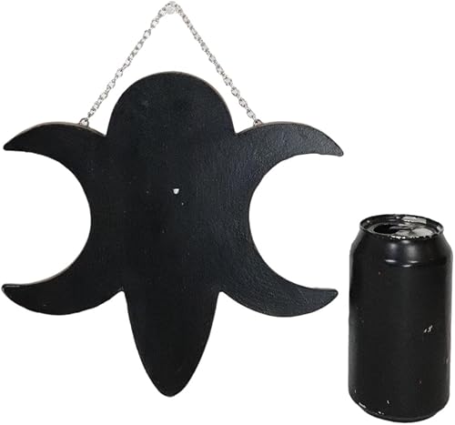 Miniatura 2 de Ebros Gift Wiccan Místico Neopagano Chamán Espiral Diosa Lunar Triple Luna Diosa Decoración de Pared Placa Símbolo Wicca Movimiento Femenino Figura