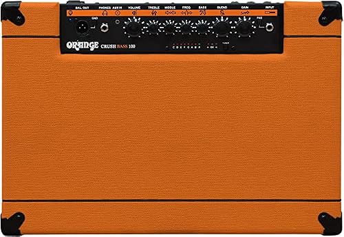 Orange Crush 100-Watt Bass Guitar Combo Amp - Bundle With Footswitch, Instrument Cable, And Austin Bazaar Polishing Cloth #TOP5