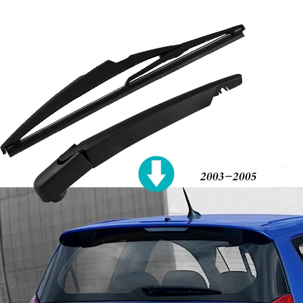 Per Citroen C2 Hatchback 2003 2004 2005 295mm Car Rear Parabrezza Tergicristallo Spazzole Pioggia Posteriore Parabrezza Braccio Tergicristallo Montaggio Auto Parabrezza Braccio tergicristallo