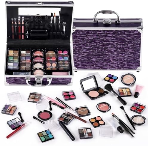 Makeup Kit for Teen Girls & Women Full Kit, Beauty Train Case wit...