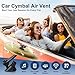 Car Crash Cymbal Air Vent - 2026 Upgrade Mini Car Symbol Drum for Dash, Dashboard Cymbal for Car, Fun for Every Drive, Fits Most Vehicles, Beats Boredom, Turn Traffic into a Jam Session