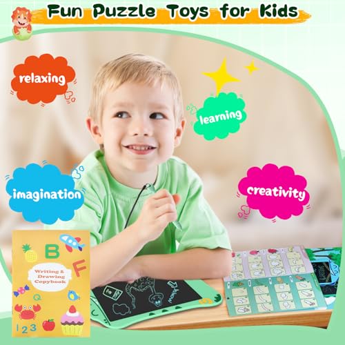 LCD Writing Tablet for Kids, Dinosaurs Drawing Pad Doodle Board for Kids, Colorful Toddlers Toys Drawing Board, Educational Toys for Boys Girls 3 4 5 6 7 8 Year Old Christmas and Birthday Gifts - Image 6