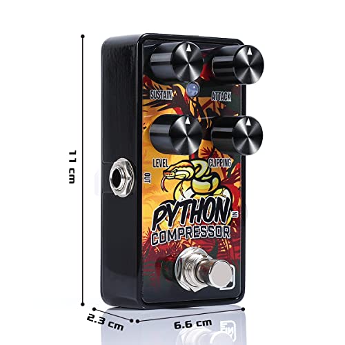 Pédale de compression pour guitare basse électrique Caline Python G012