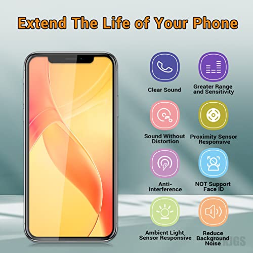 For Iphone 11 Ear Speaker Replacement Repair Kit New Front Earpiece Module With Proximity Sensor Ambient Light Sensor Part Flex Cable Connector Fix Tools Kit For A2111 A2223 A2221 #TOP4