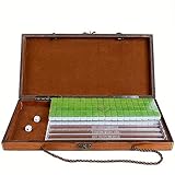 Perfektes Geschenk -Great für Kinder und Erwachsene zum Spielen!Dieses Mah Jongg Set ist für Erwachsene, um den langen Tag zu töten, perfektes Geschenk für Mahjong-Liebhaber.