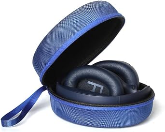 Hard Travel Headphone Carrying Case for Skullcandy Riff 2, Riff, Crusher Evo, Crusher ANC, Crusher 360, Hesh 3, Hesh ANC, Hesh Evo, for Beats Solo 3, Studio Pro On-Ear and Over-Ear Headphones Blue