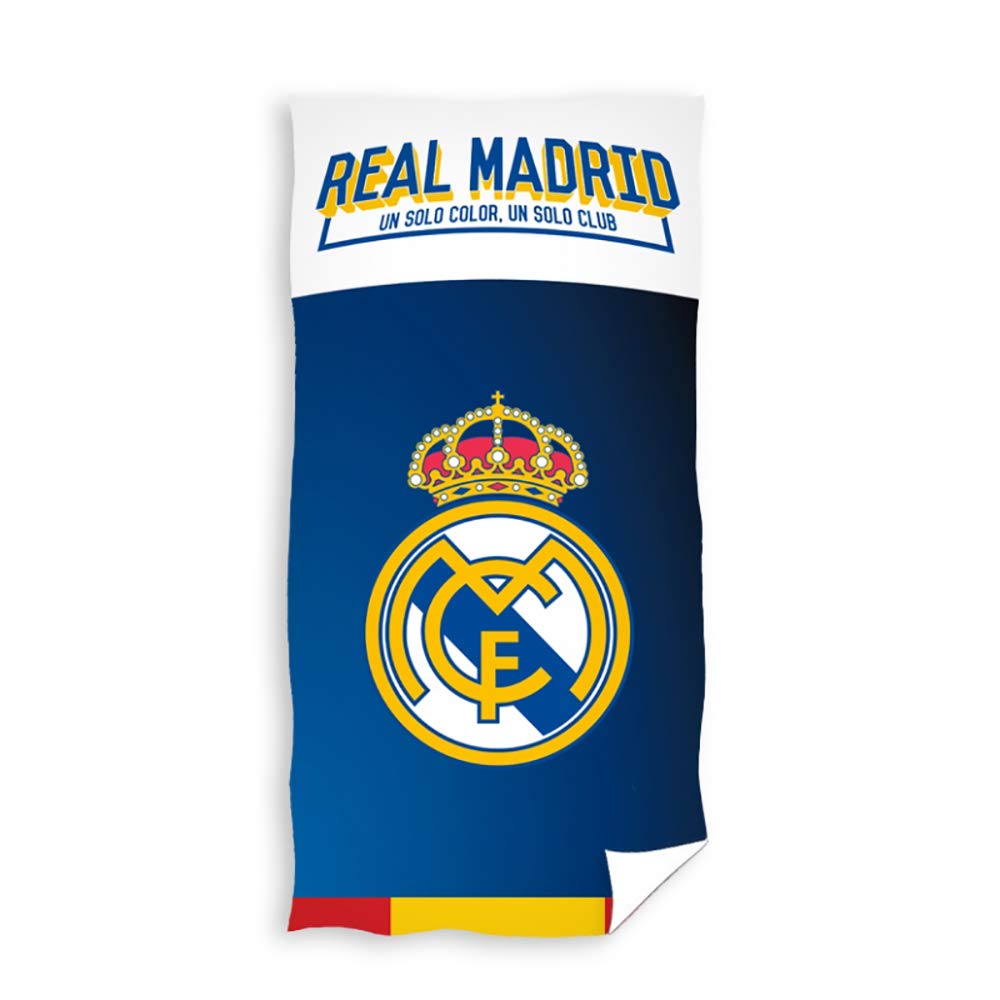 Real Madrid Toalla de poliéster Multicolor 70 x 140 cm