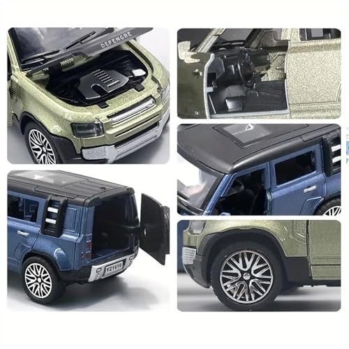Image of Diecast Land Rover Defender SUV Car Model - 1:36 Scale Alloy Pull-Back Toy, Collectible Vehicle for Kids, Boys, and Car Enthusiasts, Gift Idea (Random Color)