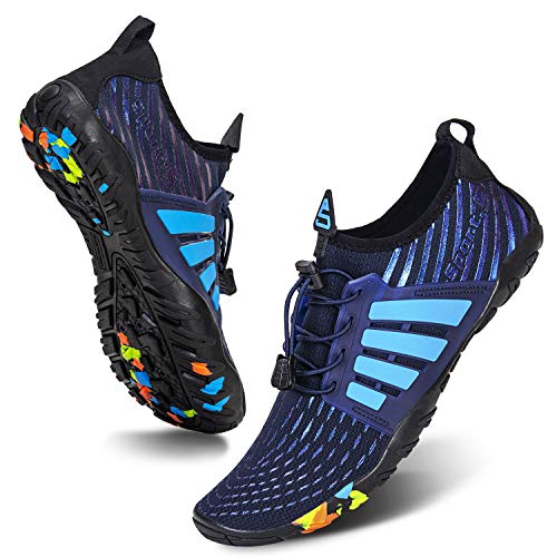 Image of WateLves Water Shoes Mens Womens Beach Swim Shoes Quick-Dry Aqua Socks Pool Shoes for Surf Yoga Water Aerobics
