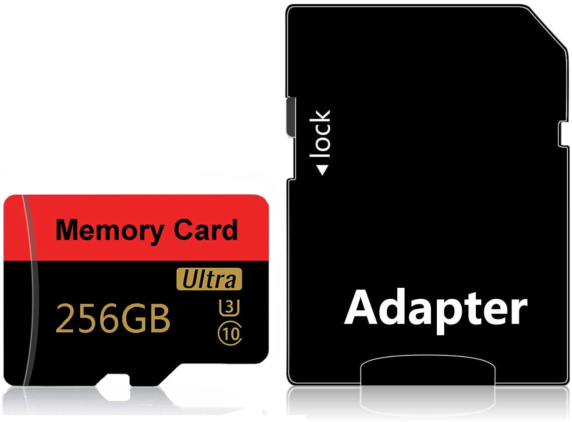 Carte mémoire 256 Go Mini carte TF ultra haute vitesse pour téléphones Android, caméras d'action, tablettes Stockage étendu